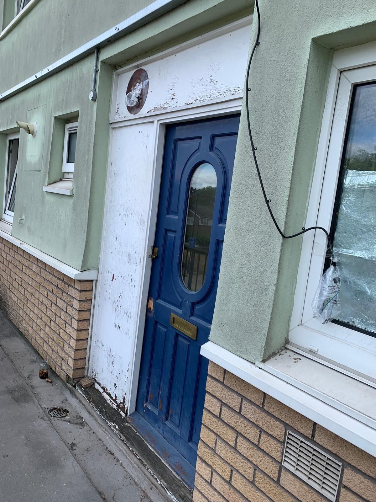 Entrance replacement - before & after - before