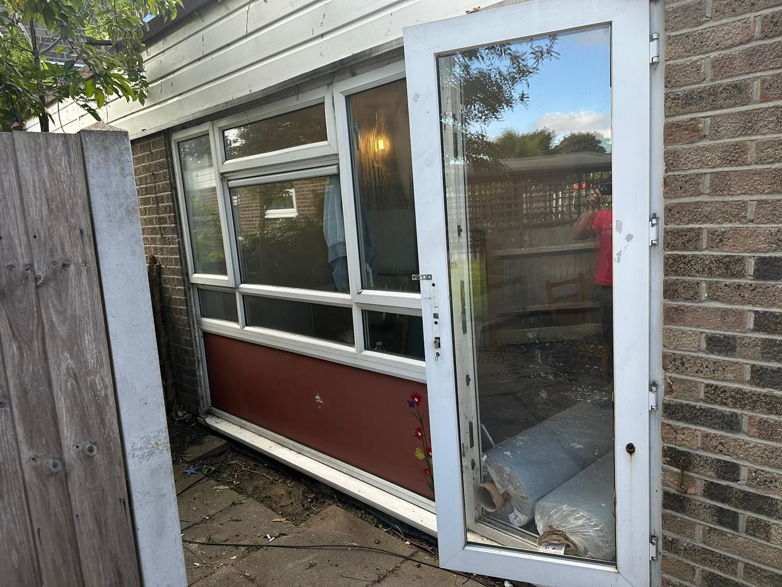 Rear extension - before & after - before