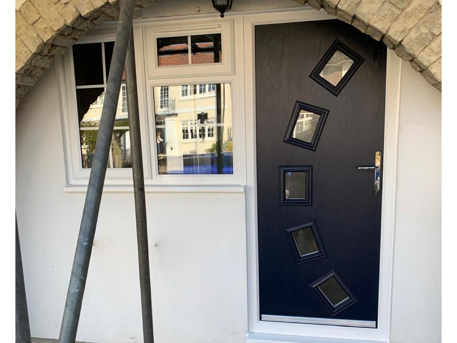 Contemporary composite front door