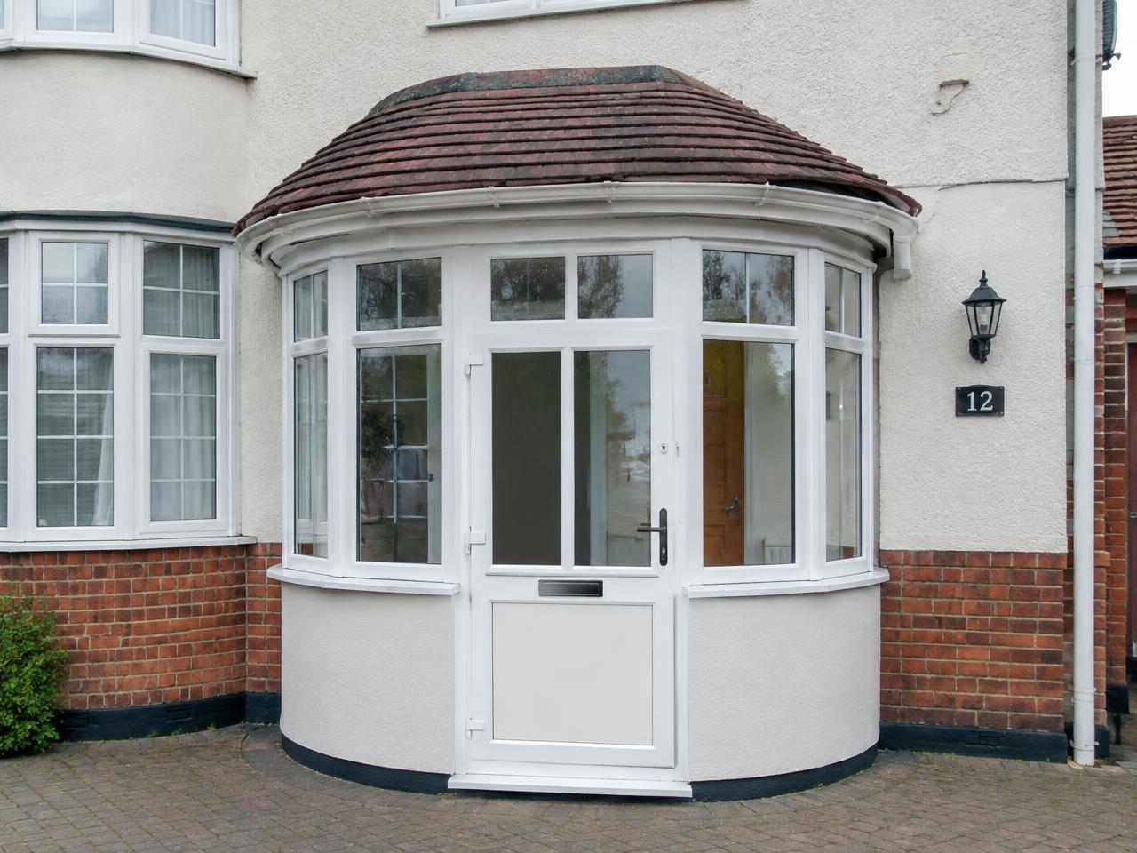 Bespoke porches with glazing and entrance details