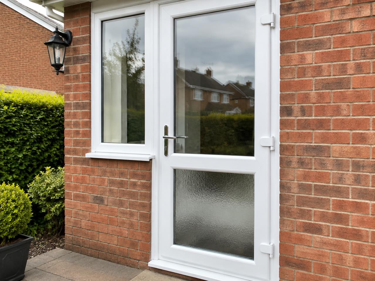 Porch and door enclosures with glazing and entrance details